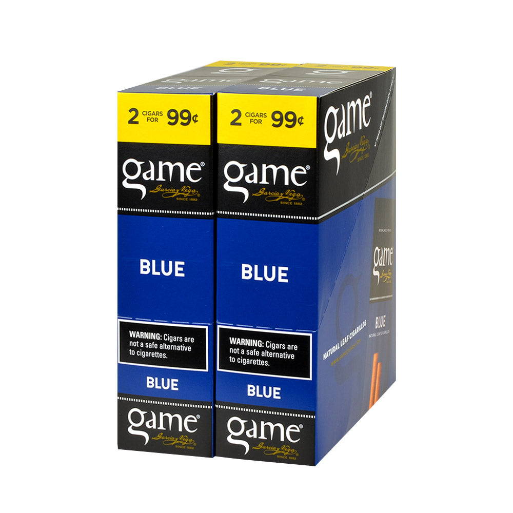 Game Vega Cigarillos Blue Foil 30 Pouches of 2 A2Z Tobacco