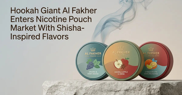 Al Fakher Nicotine Pouch cans in Frosty Apple and Mango flavors displayed on a clean surface.