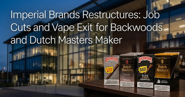 Corporate office building representing Imperial Brands and ITG Brands restructuring.
