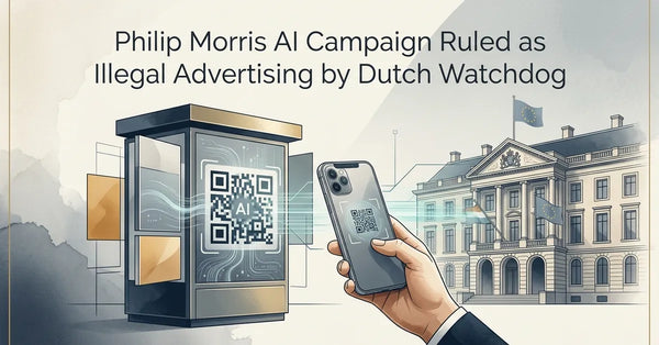 Conceptual illustration of a smartphone scanning a QR code to generate AI text for a government consultation.