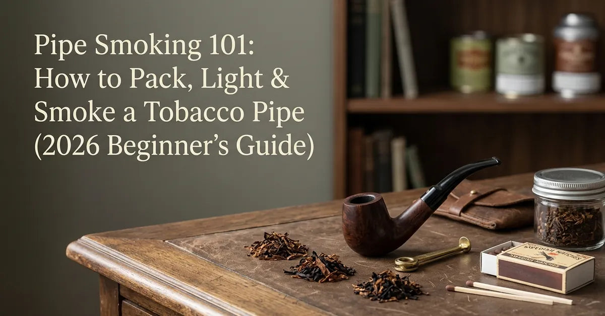 Pipe Smoking 101: How to Pack, Light & Smoke a Tobacco Pipe (2026 Beginner's Guide)