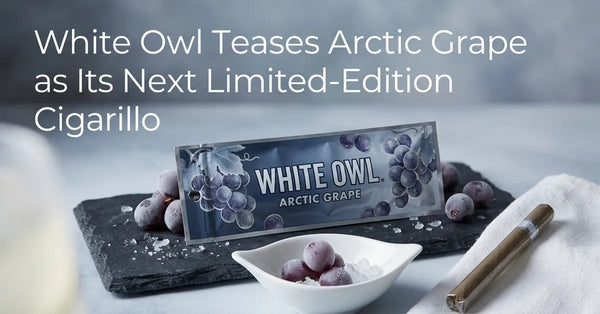 White Owl Arctic Grape limited edition cigarillo packaging concept with bold grape and ice themes.