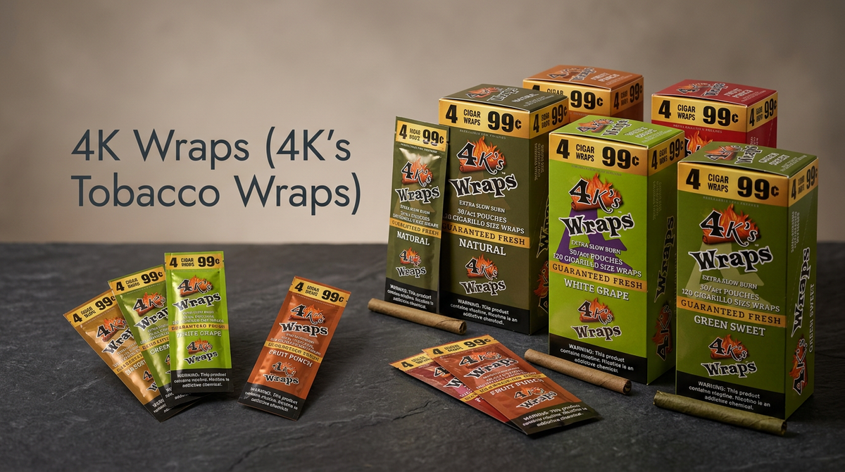 4K Wraps - Tobacco Wraps All Flavors | 4K's Tobacco Wraps – A2Z Tobacco