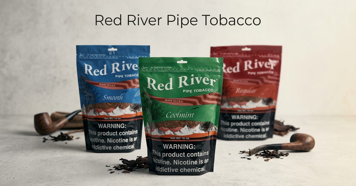 Red River Pipe Tobacco | 1lb Bags Regular, Smooth & Mint – A2Z Tobacco