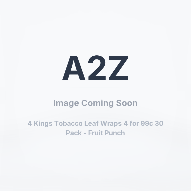 4 Kings Fruit Punch Tobacco Wraps | 30 Pack Box (120 Wraps) – A2Z Tobacco