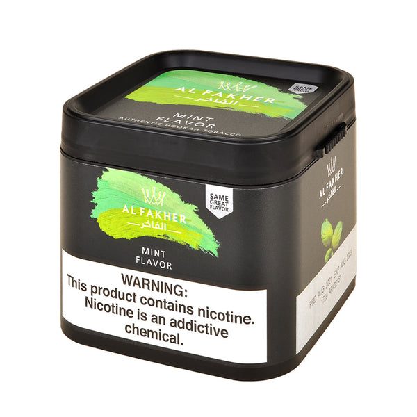 Al Fakher Mint Shisha Tobacco 250g Resealable Tub for Freshness