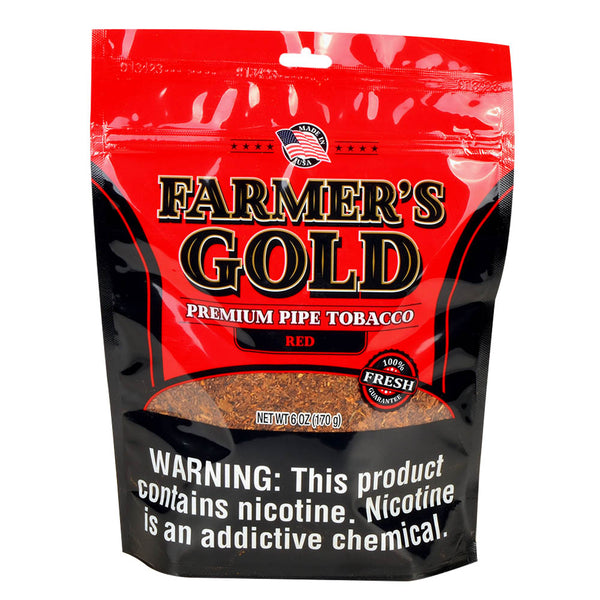 Close-up of Farmer's Gold Red Full Flavor Tobacco Ribbon Cut Texture