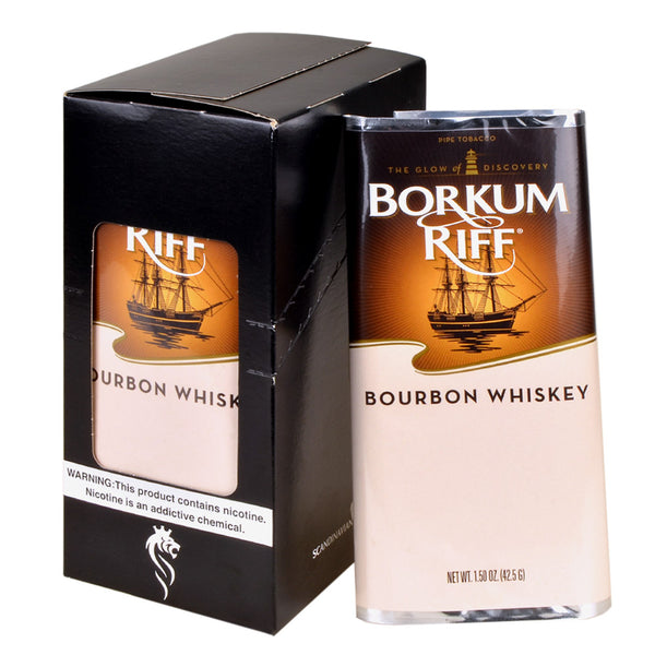 Borkum Riff Bourbon Whiskey Pipe Tobacco 5-Pack of 1.5 oz Pouches
