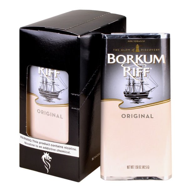 Borkum Riff Original Pipe Tobacco 5-Pack of 1.5 oz Pouches - Yellow Packaging