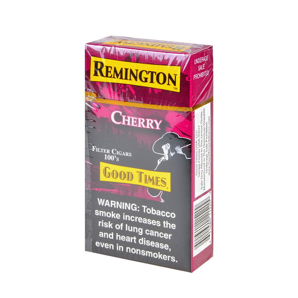 Remington Cherry Filtered Cigars 10 Pack Carton Bulk Display