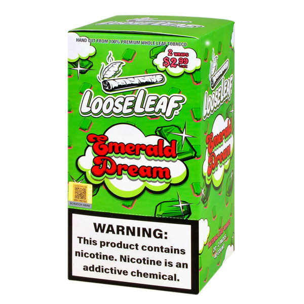 Loose Leaf Natural Tobacco Wraps Variety Pack - Ruby and Emerald Dream Flavors