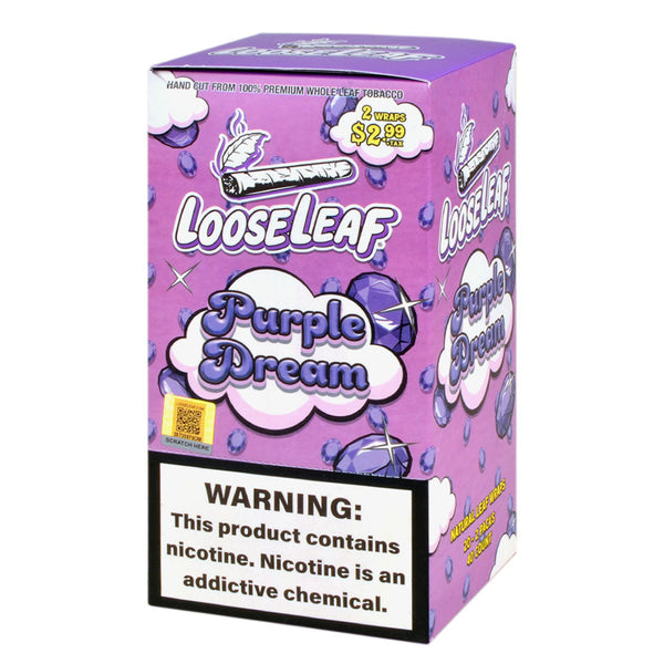 Close up of Loose Leaf Natural Wrap Foil Packaging - 2 Wraps Per Pack