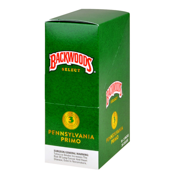 Backwoods Select Pennsylvania Primo Cigarillos 10 Packs of 3 - Bold Pennsylvania Broadleaf Wrapper Natural Leaf Cigars