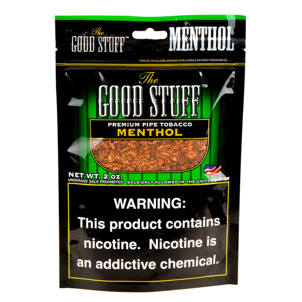Good Stuff Menthol Pipe Tobacco Size Options: 6oz, 16oz, and 5lb Bags