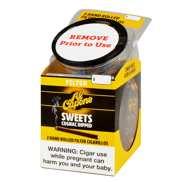 Al Capone Sweets Cognac Cigarillos 10 Packs of 10 Bulk Value Packaging