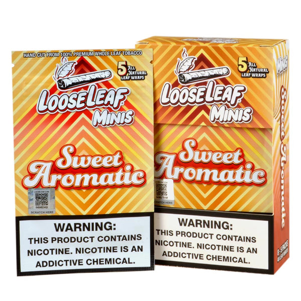 Loose Leaf Mini Wraps Sweet Aromatic 5-Pack Pouch