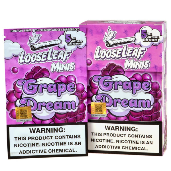 Loose Leaf Mini Wraps Honey Bourbon 5-Pack Pouch