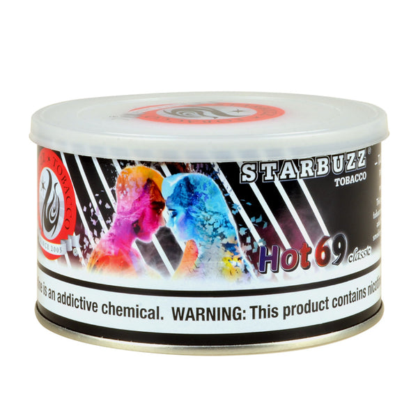 Starbuzz Hot 69 Classic Hookah Tobacco 250g Tin - Premium Spicy-Sweet Blonde Leaf Shisha