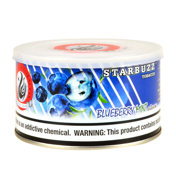 Starbuzz Blueberry Mint Classic Hookah Tobacco 250g Tin - Premium Shisha Packaging