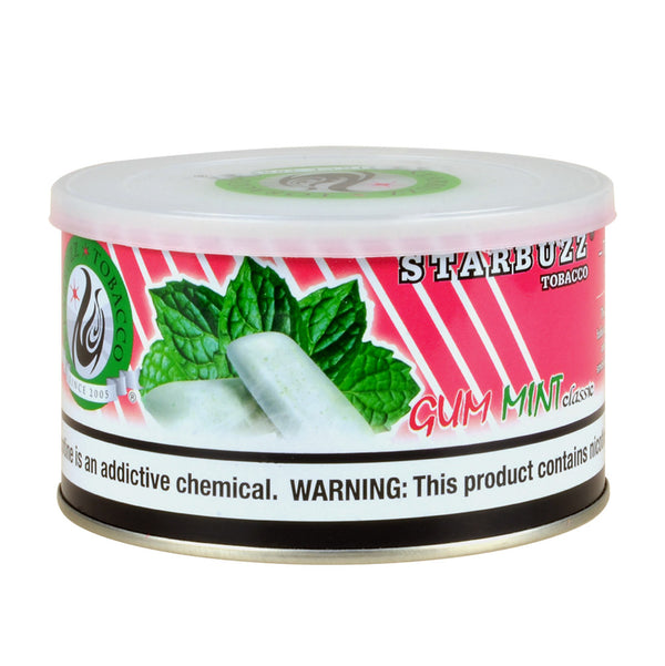 Starbuzz Gum Mint Classic Hookah Tobacco 250g Tin - Premium Bubblegum and Mint Shisha Flavor