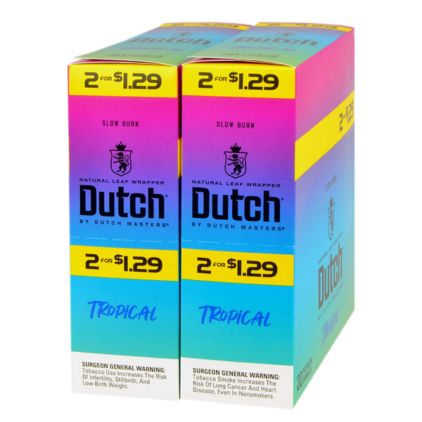 Dutch Masters Foil Fresh Tropical Cigarillos 30 Packs of 2 Bulk Display Box