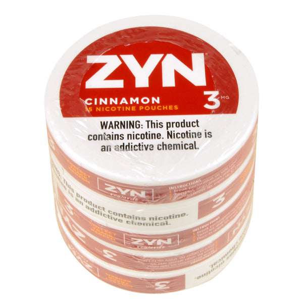 Zyn Cinnamon Nicotine Pouches 5-Can Value Pack - Spicy Tobacco-Free Pouches