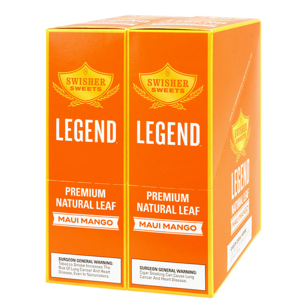 Swisher Sweets Legend Maui Mango Flavored Natural Leaf Cigarillos Pouch