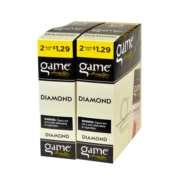 Single Game Diamond Natural Leaf Cigarillo Foil Pouch Freshness Seal