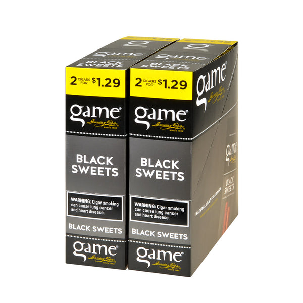 Close-up of Game Black Foil Pouch highlighting the Natural Leaf Wrapper and Foil Seal