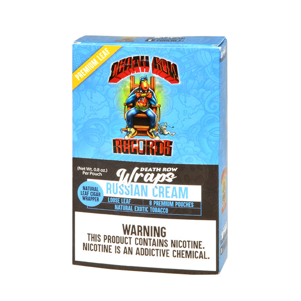 Death Row Records Honey Bourbon Loose Leaf Tobacco Wraps Packaging Detail