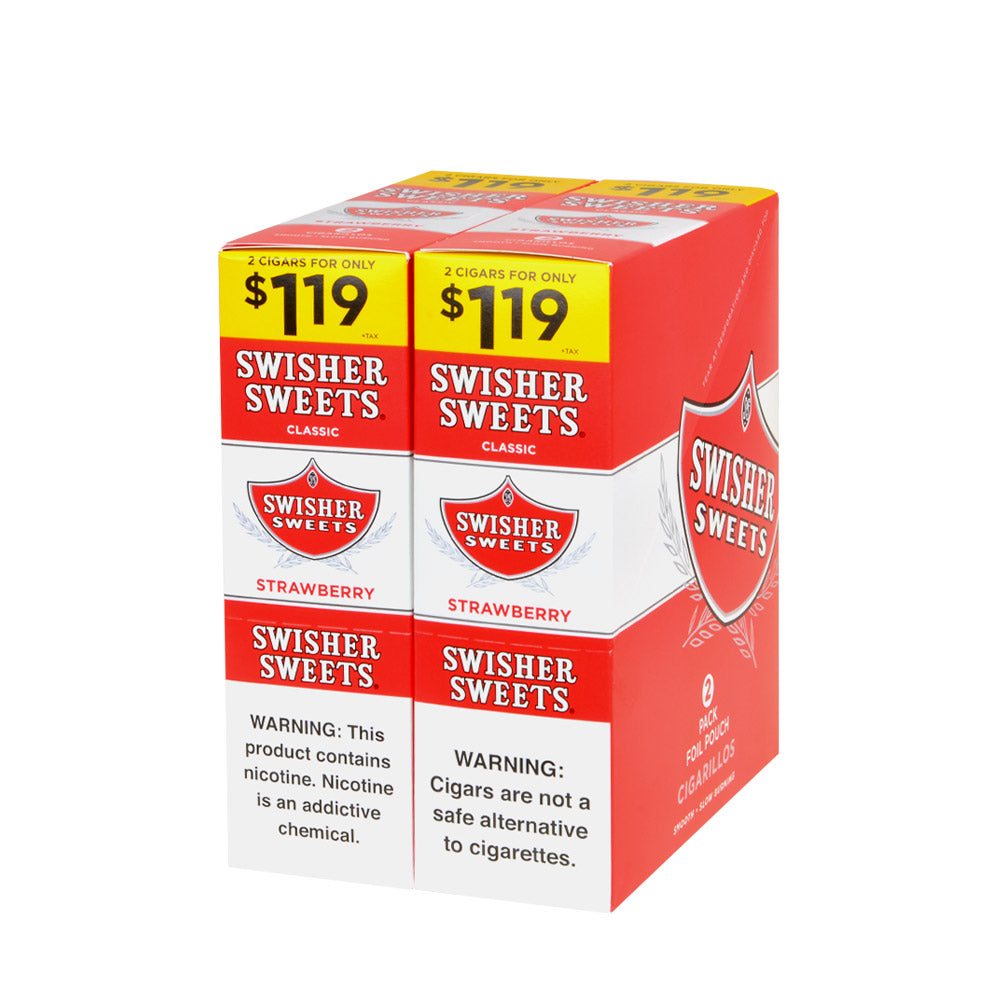 how much tobacco is in a swisher Sweets Regular Cigars Swisher Sweets Strawberry Cigarillos -
