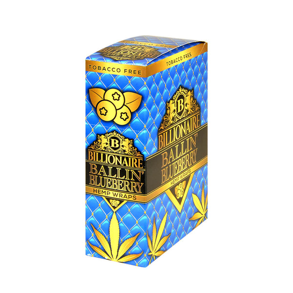 Billionaire Hemp Wraps 25 Packs Wholesale Display Box Front View
