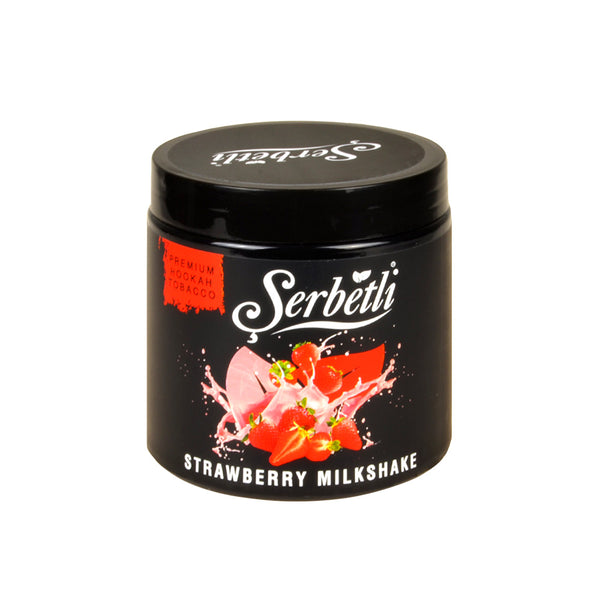 Close-up of Serbetli Strawberry Milkshake Shisha Tobacco showing texture and moisture