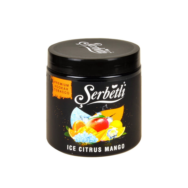 Close-up of Serbetli Ice Citrus Mango Shisha Tobacco Texture and Moisture