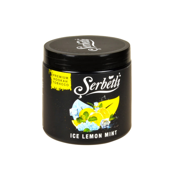 Close-up of Serbetli Ice Lemon Mint Shisha Tobacco Leaf Texture showing honey-based molasses