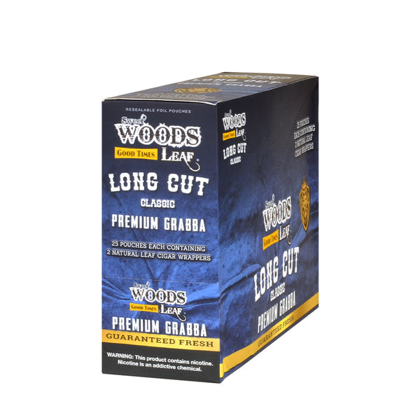 Good Times Sweet Woods Grabba Leaf Platinum Premium Long-Cut Tobacco Wrap