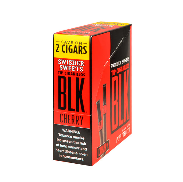 Bulk stock of Swisher Sweets BLK Cherry Tip Cigarillos pouches