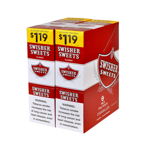 Swisher Sweets Regular Cigarillos Resealable Foil Pouch for Freshness