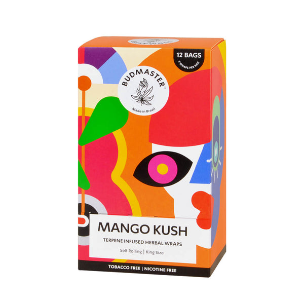 Close-up of Bud Master Tobacco-Free Herbal Wrap Texture and Slow-Burn Quality