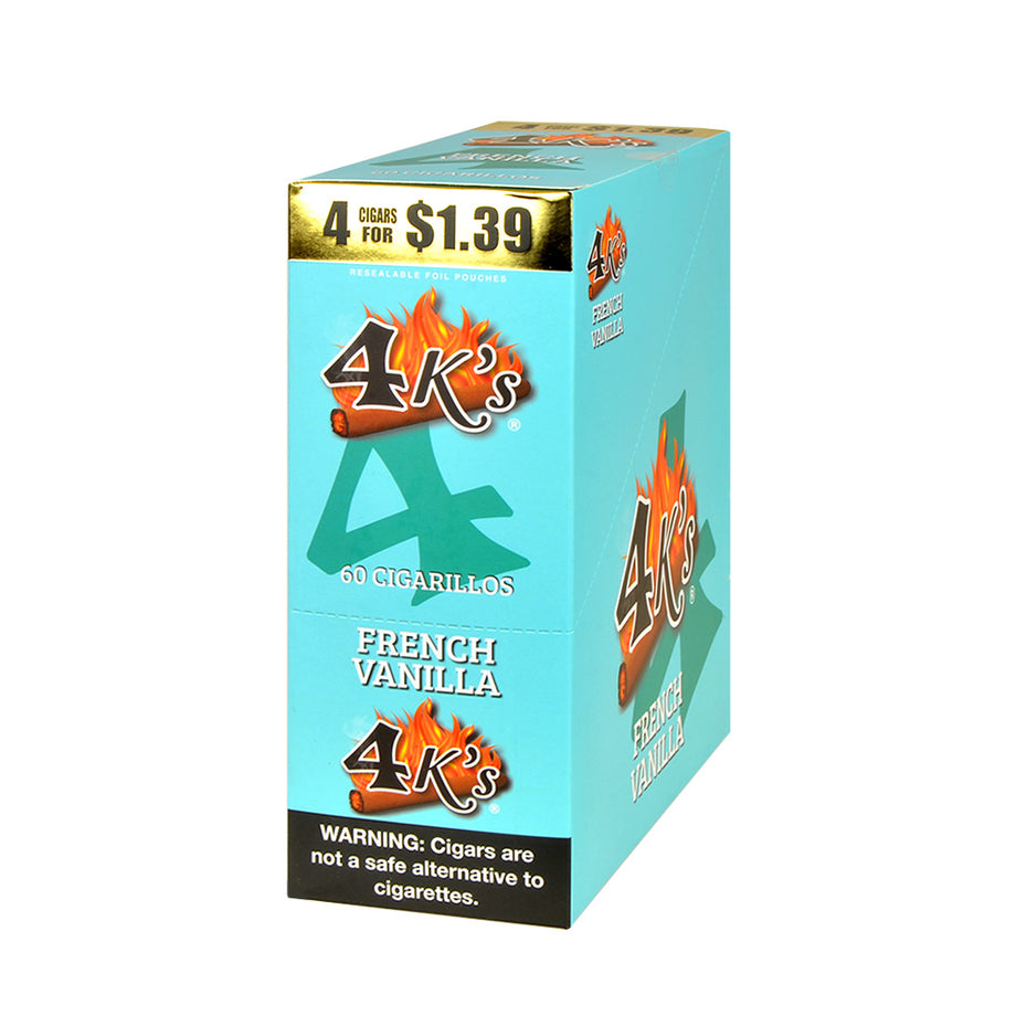 4 Kings French Vanilla Cigarillos 15/4 (60 Count) – A2Z Tobacco