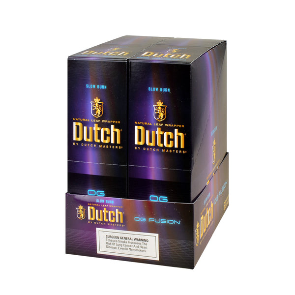 Dutch Masters Foil Fresh OG Fusion Cigarillos 30 Packs of 2 Retail Display Box and Individual Pouch
