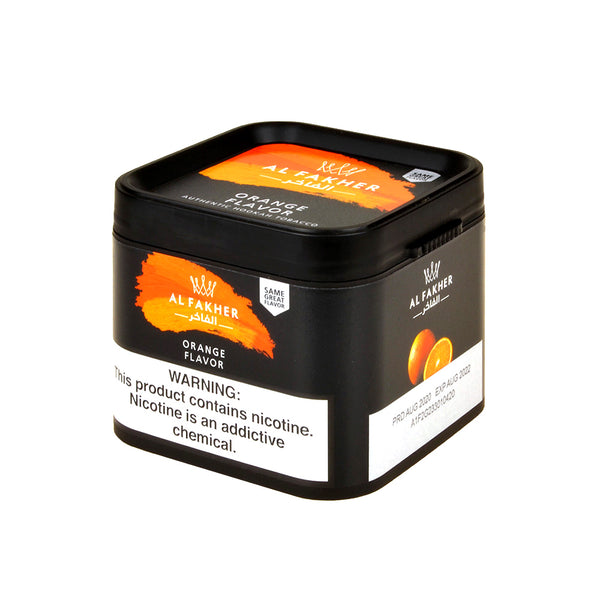 Close-up of Al Fakher Orange Shisha Tobacco Molasses Texture and Blonde Leaf Cut