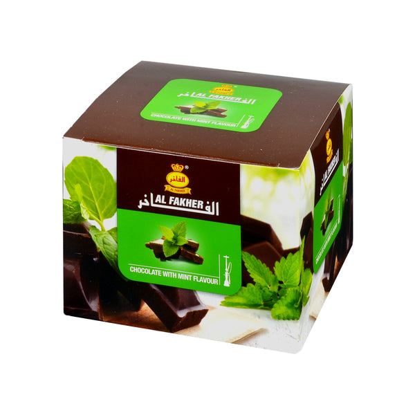 Close-up of Al Fakher Chocolate With Mint Shisha Molasses showing texture and moisture