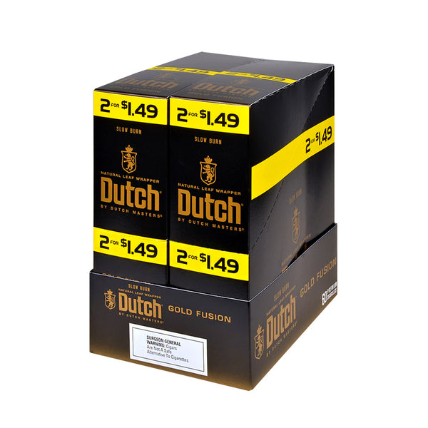 Dutch Masters Gold Fusion Cigarillos Individual Foil Fresh Resealable Pouch
