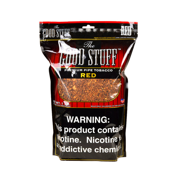 Good Stuff Red Pipe Tobacco 16oz Bag Front View Full Flavor
