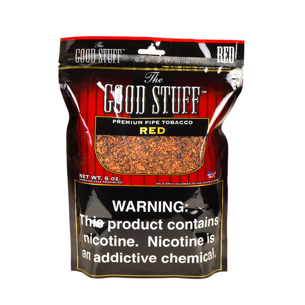 Close-up of Good Stuff Red Loose Leaf Pipe Tobacco Texture