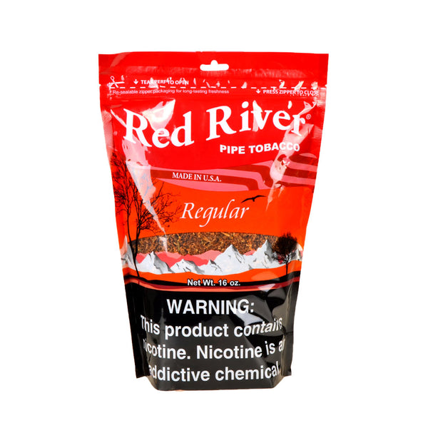 Red River Regular Pipe Tobacco 1lb 16oz Resealable Bag Front View