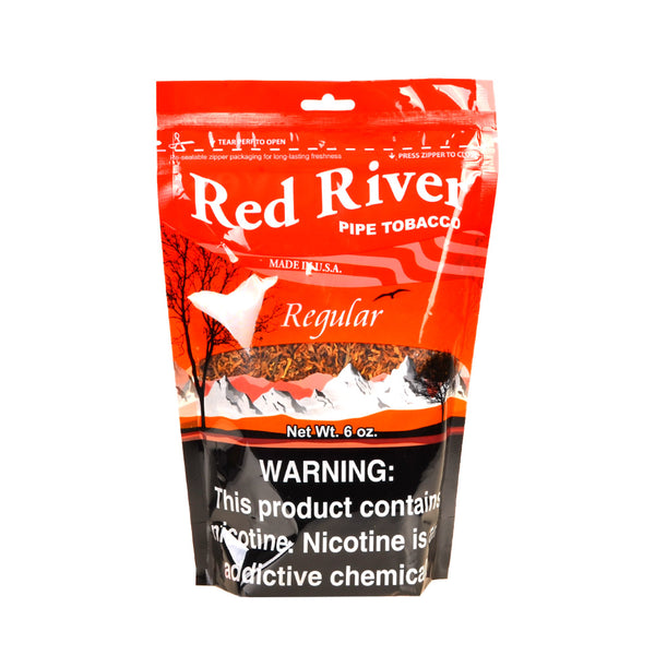 Close-up of Red River Regular Pipe Tobacco Ribbon Cut Texture