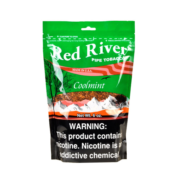 Red River Cool Mint Pipe Tobacco Ribbon Cut Texture Detail