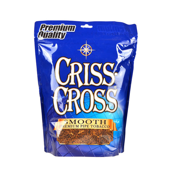 Criss Cross Smooth Blend Pipe Tobacco 16oz (1lb) Resealable Bag Front View